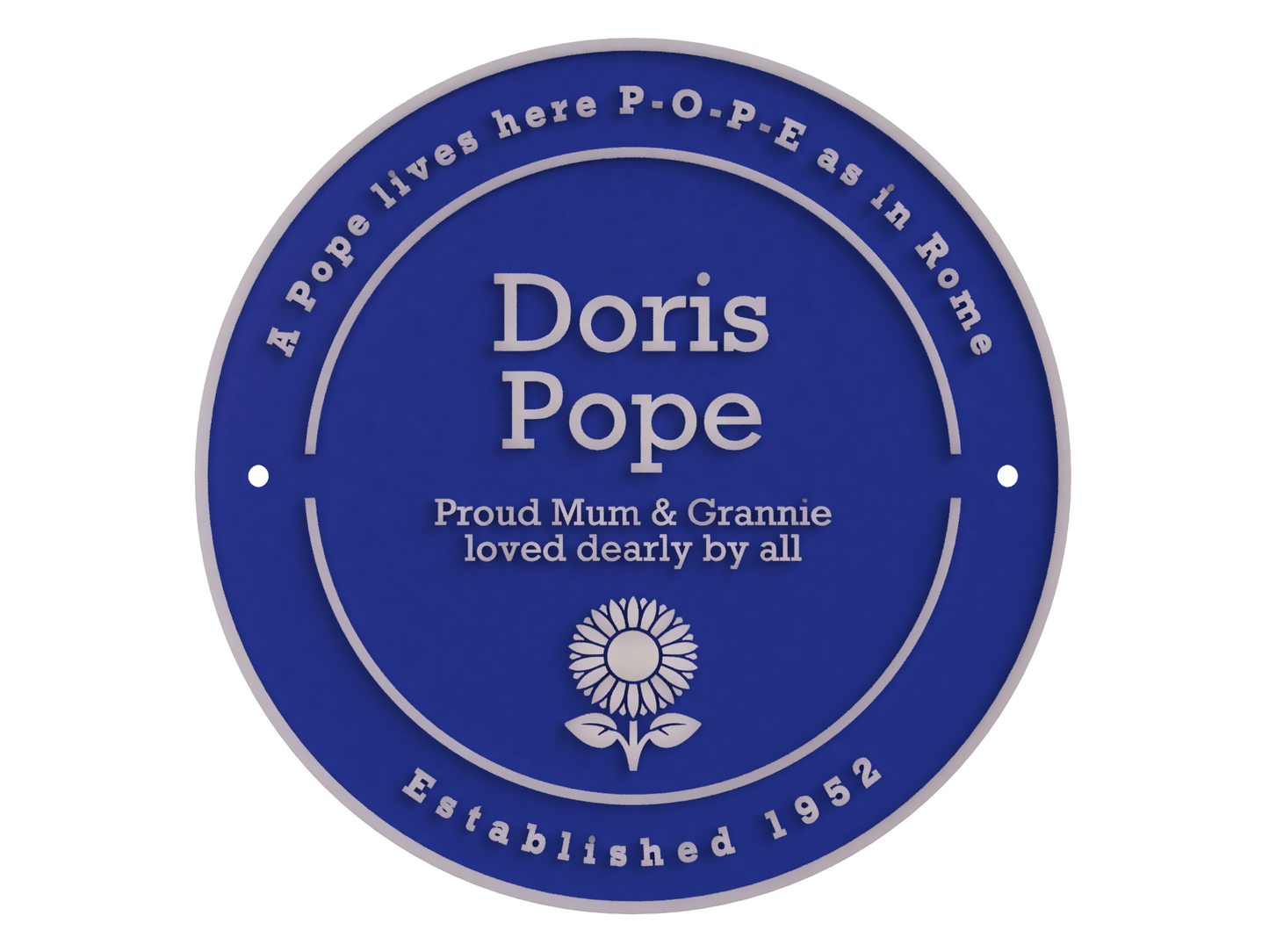 Custom National Heritage Blue Plaque Replica - The Lavin