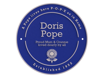Custom National Heritage Blue Plaque Replica - The Lavin