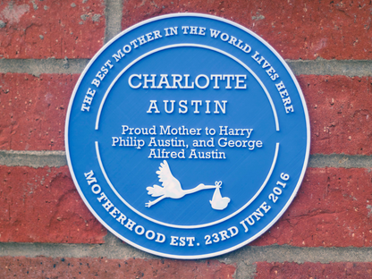 Custom National Heritage Blue Plaque Replica - The Lavin