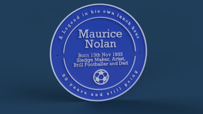 Custom National Heritage Blue Plaque Replica - The Lavin