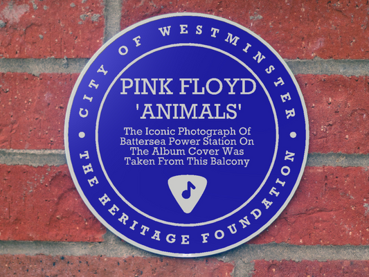 Blue English Plaque - The Floyd Layout