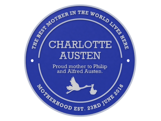 Custom National Heritage Blue Plaque Replica - The Lavin