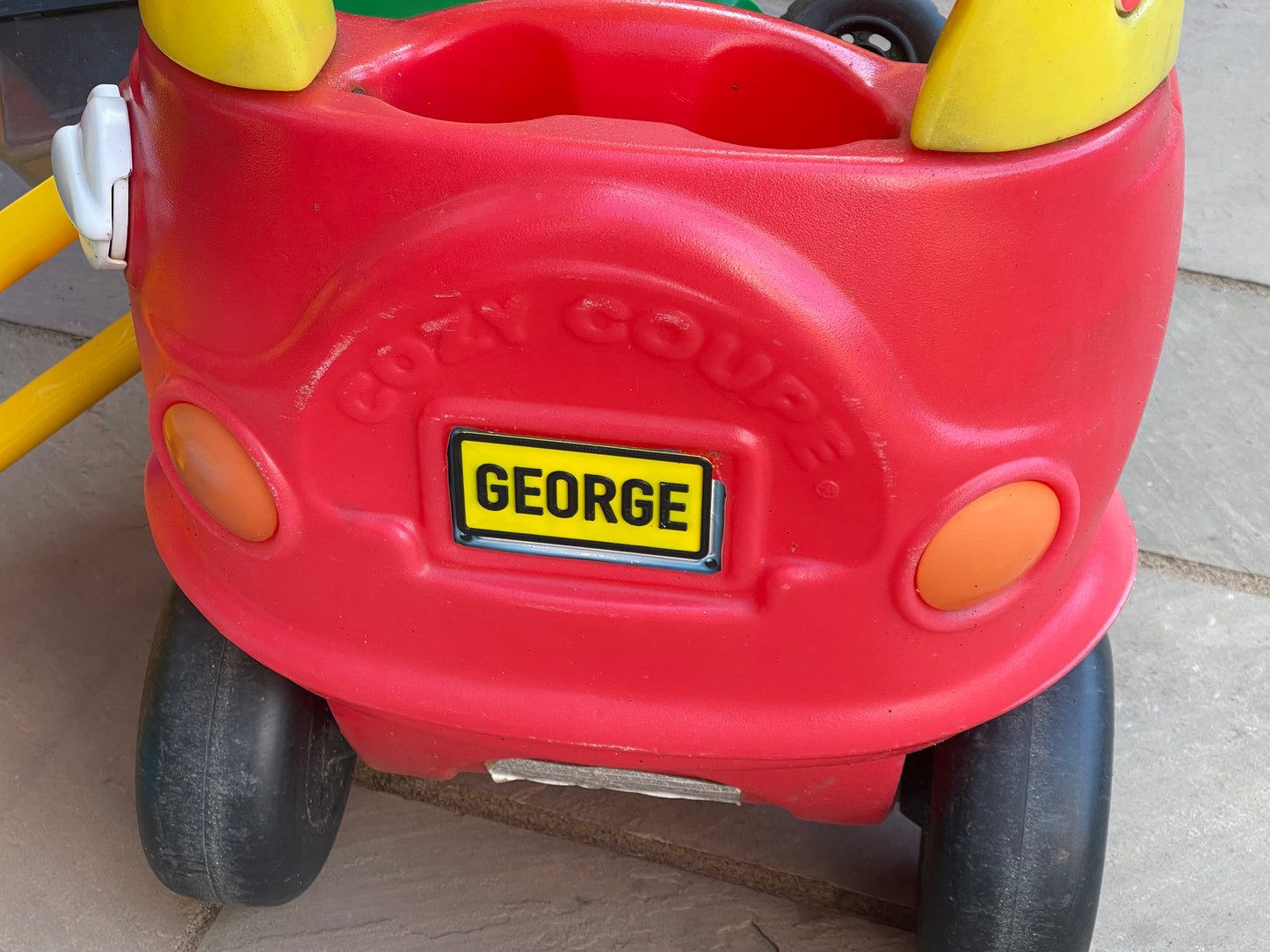 Little Tikes Cozy Coupe Toy Car Custom Number Plate